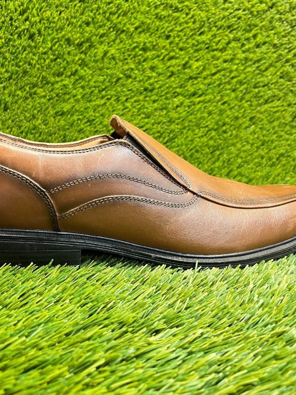 G.H. Bass & Co. Glenn Mens Size 12 Brown Black Casual Classic Slip On Shoes